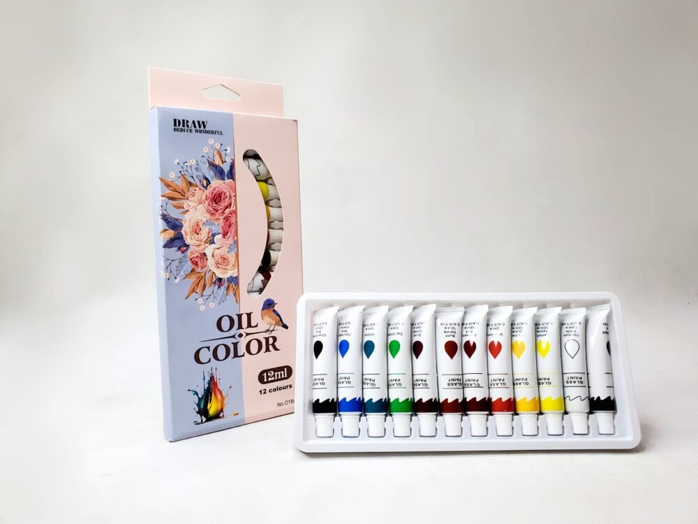 12ML 12-COLOR OIL PAINT SET FOR PROFESSIONAL AND BEGINNER ARTISTS