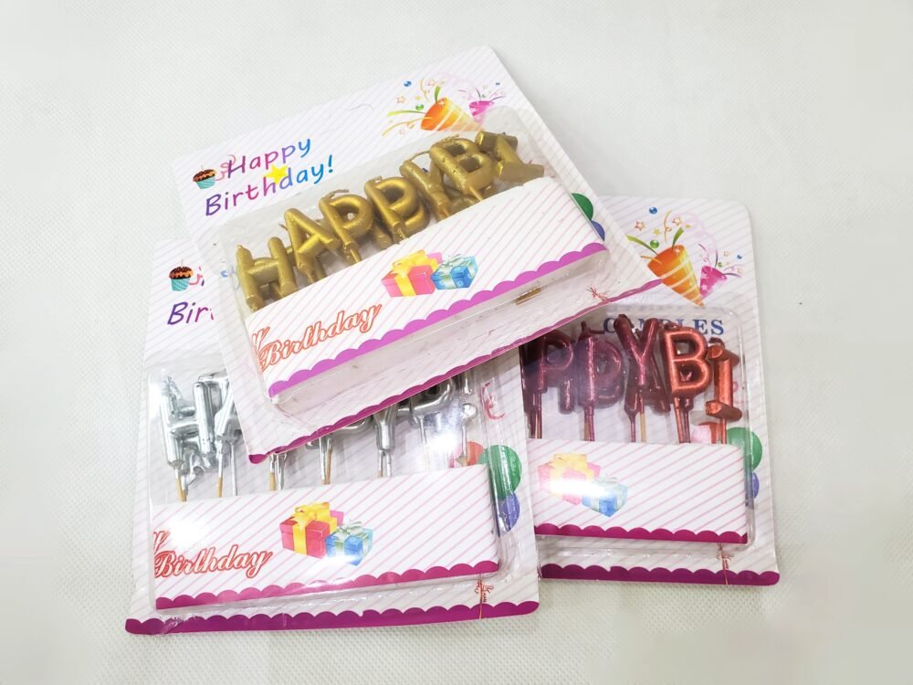 Happy Birthday Alphabet Candles Set