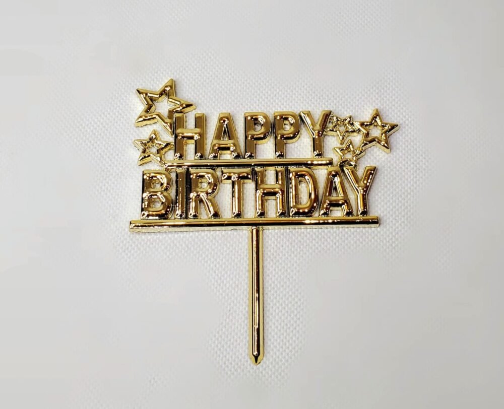 HAPPY BIRTHDAY CAKE TOPPER