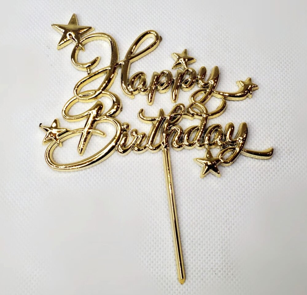 3D HAPPY BIRTHDAY CAKE TOPPER