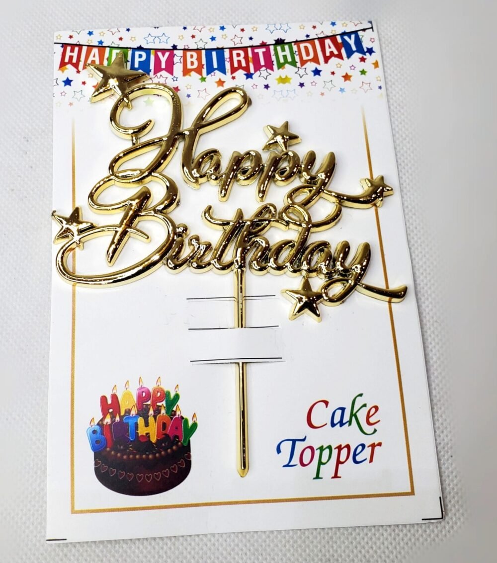 3D HAPPY BIRTHDAY CAKE TOPPER