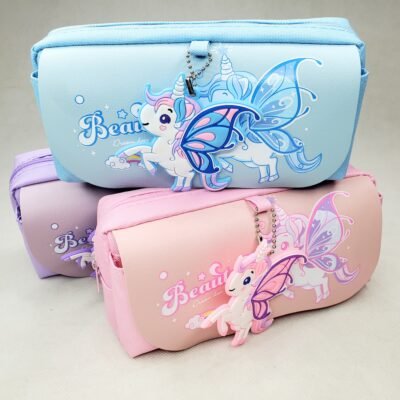 Buy Unicorn Double Zipper Pouch with Flap Online at Pakistan