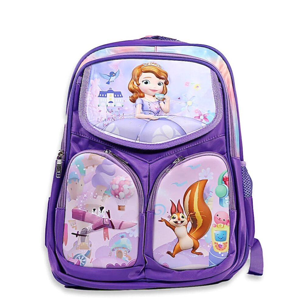 3D EMBOSSED SOFIA CHARACTER BACKPACK