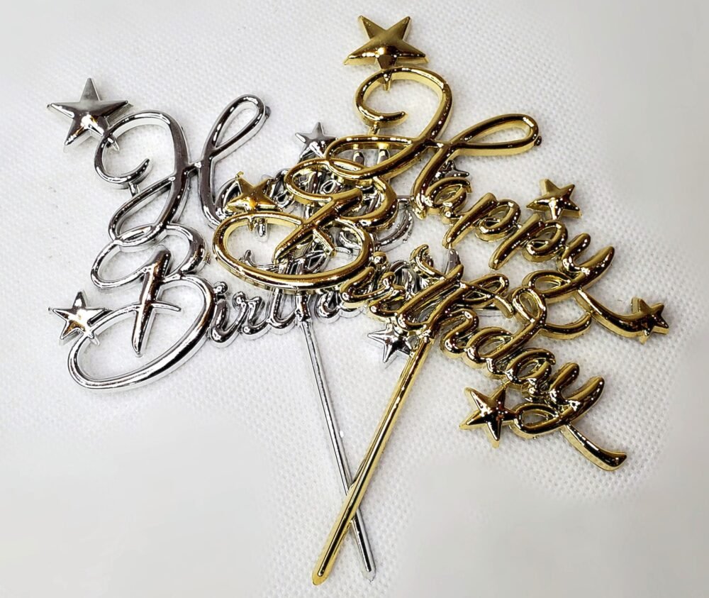 3D HAPPY BIRTHDAY CAKE TOPPER
