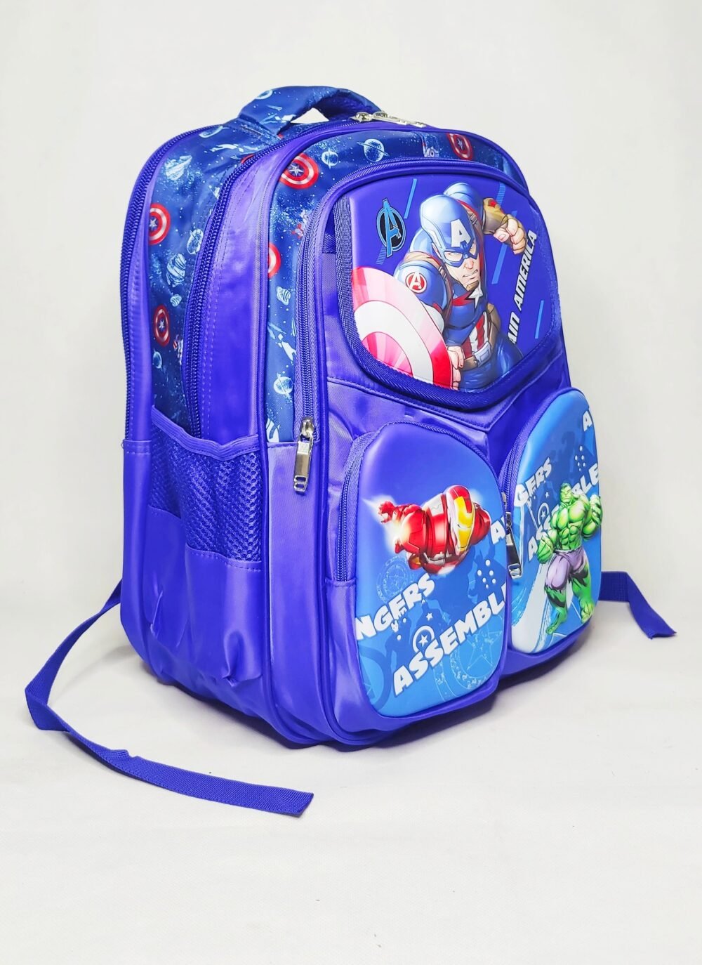 3D EMBOSSED AVENGERS CHARACTER BACKPACK