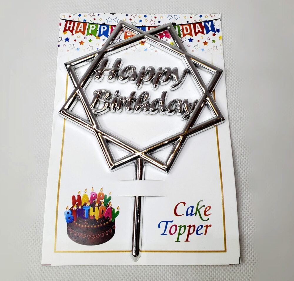 3D Happy Birthday Cake Topper
